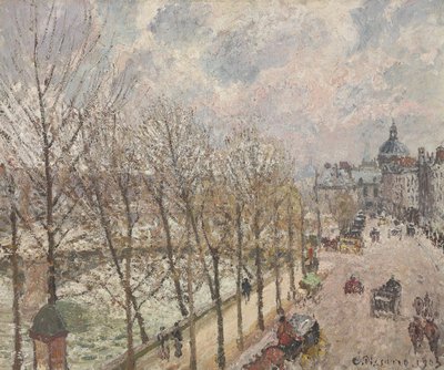 The Quai Malaquais and the Institute by Camille Jacob Pissarro